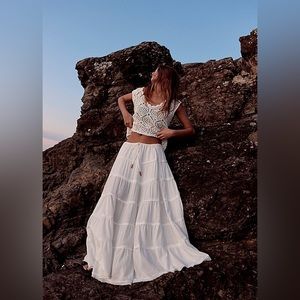 Free People Simply Smitten Maxi Skirt